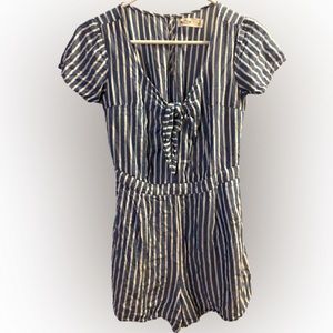 Hollister Striped Romper Women’s Small